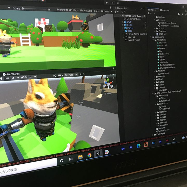 ３dcgアニメゲーム科 Unity ユニティ を使ってプログラミング学習 Jam 日本アニメ マンガ専門学校