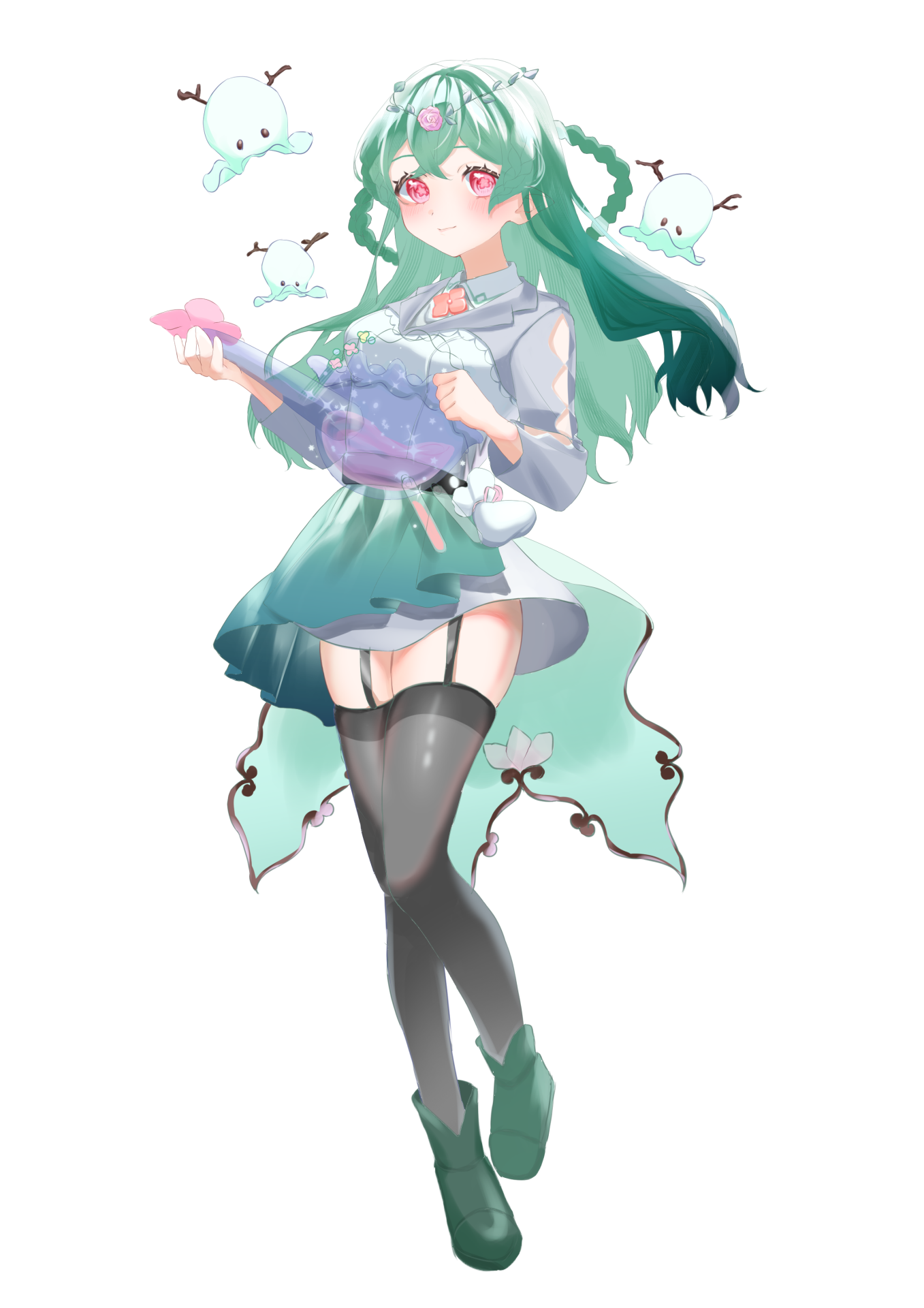 手描きイラストカラーインク【ゲームコラムイラスト5】【電撃PC 